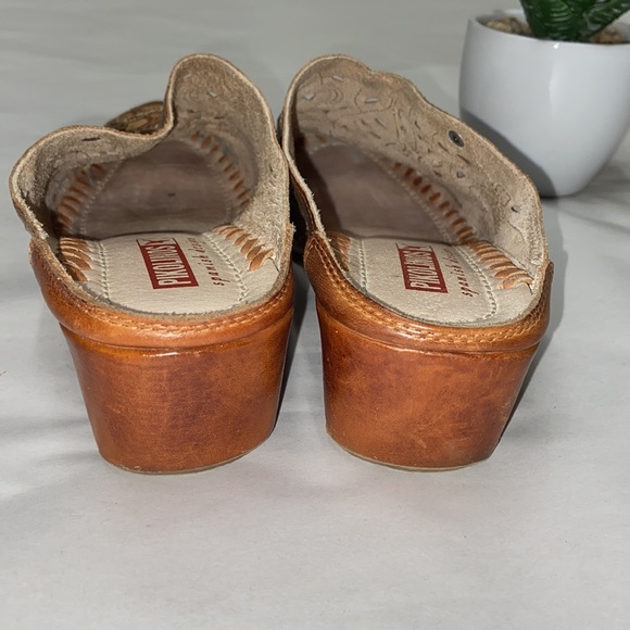 Pikolinos leather cut out mules size 38 - Picture 8 of 9